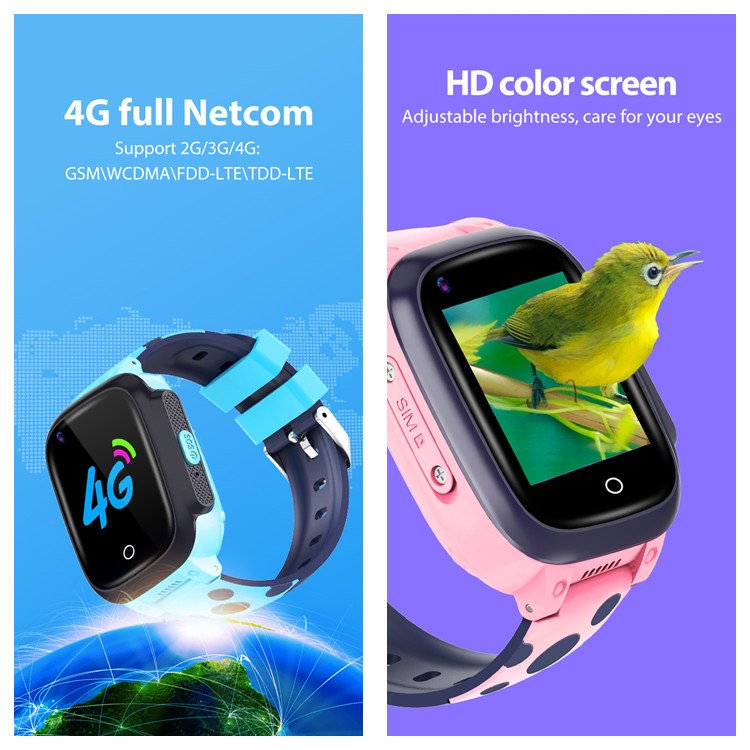 Kids smart watch with gps tracker and 4g video call location smartwatches child anti-lost sos video call games kids smart watch